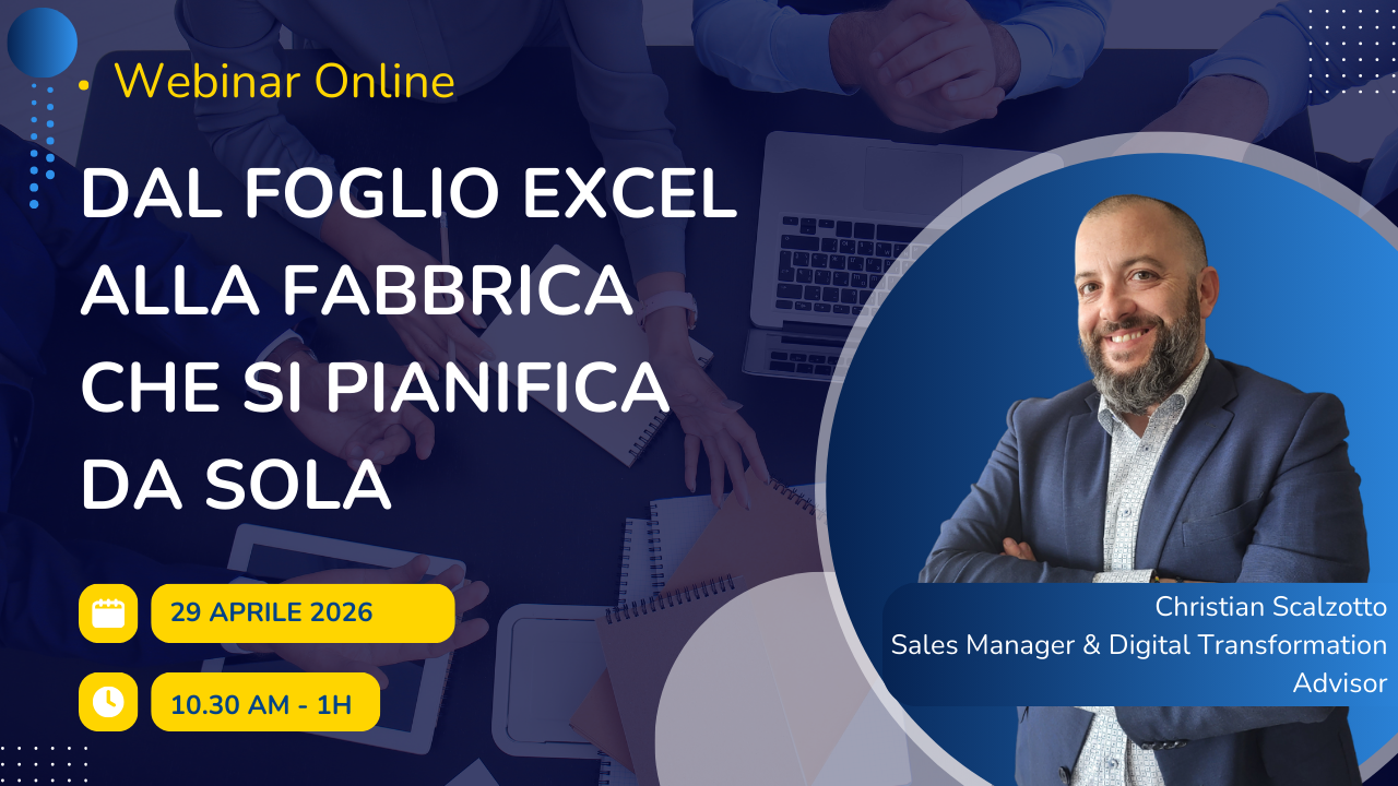 Dal foglio Excel alla fabbrica che si pianifica da sola